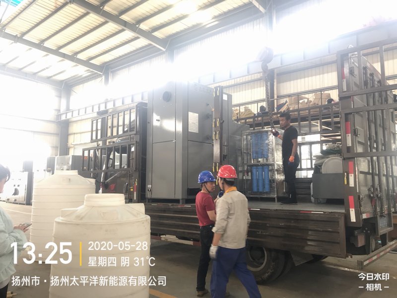 立式1.5吨蒸汽发生器发往嵊州市